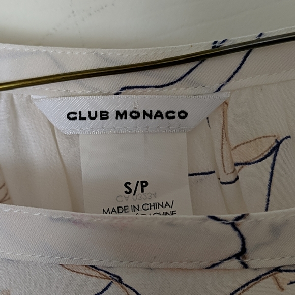 Sheer Club Monaco blouse size s - Picture 2 of 3